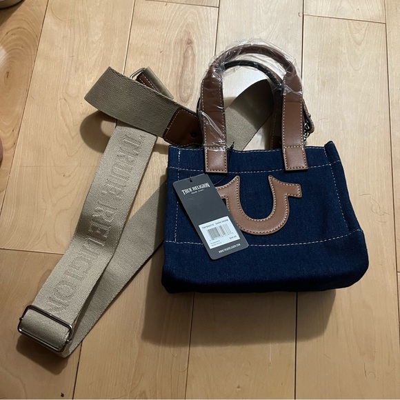 True Religion Handbags - NWT true religion denim handbag with removable straps